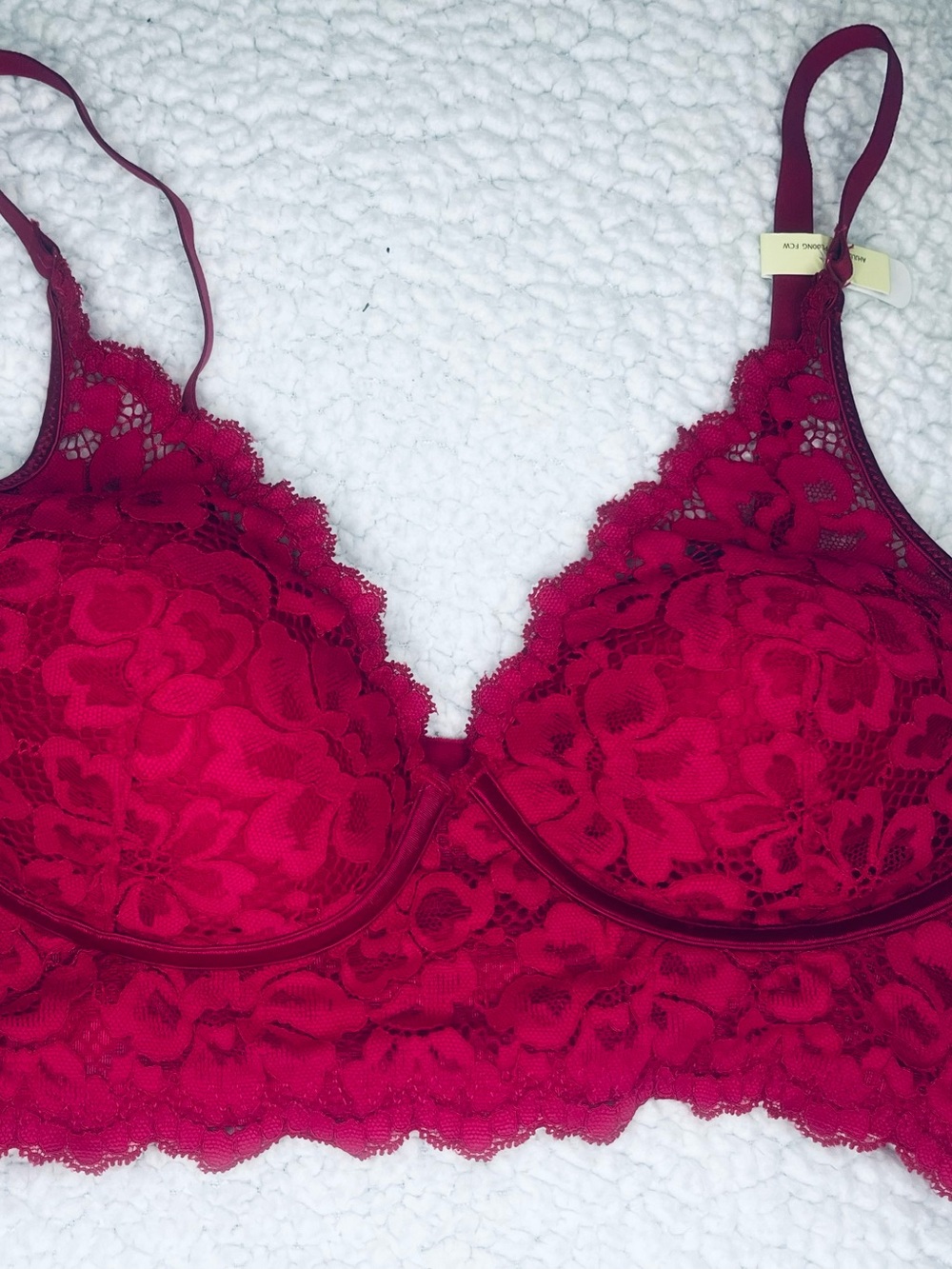 Maidenform Lace Bralette - burgundy